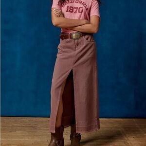 Urban Outfitters Orange/Brown Maxi Skirt